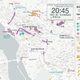 A map by 103.hk during a recent protest in the district of Tsuen Wan.